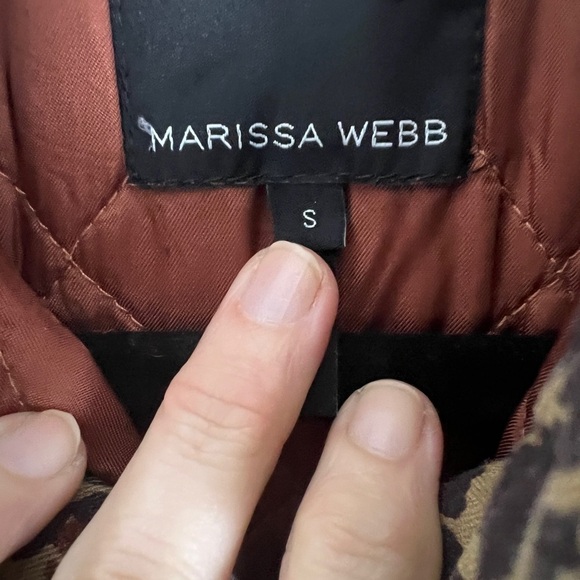 Marissa Webb Ellery Khaki Leopard Print Cotton Canvas Quilted Utility Jacket - Picture 13 of 16